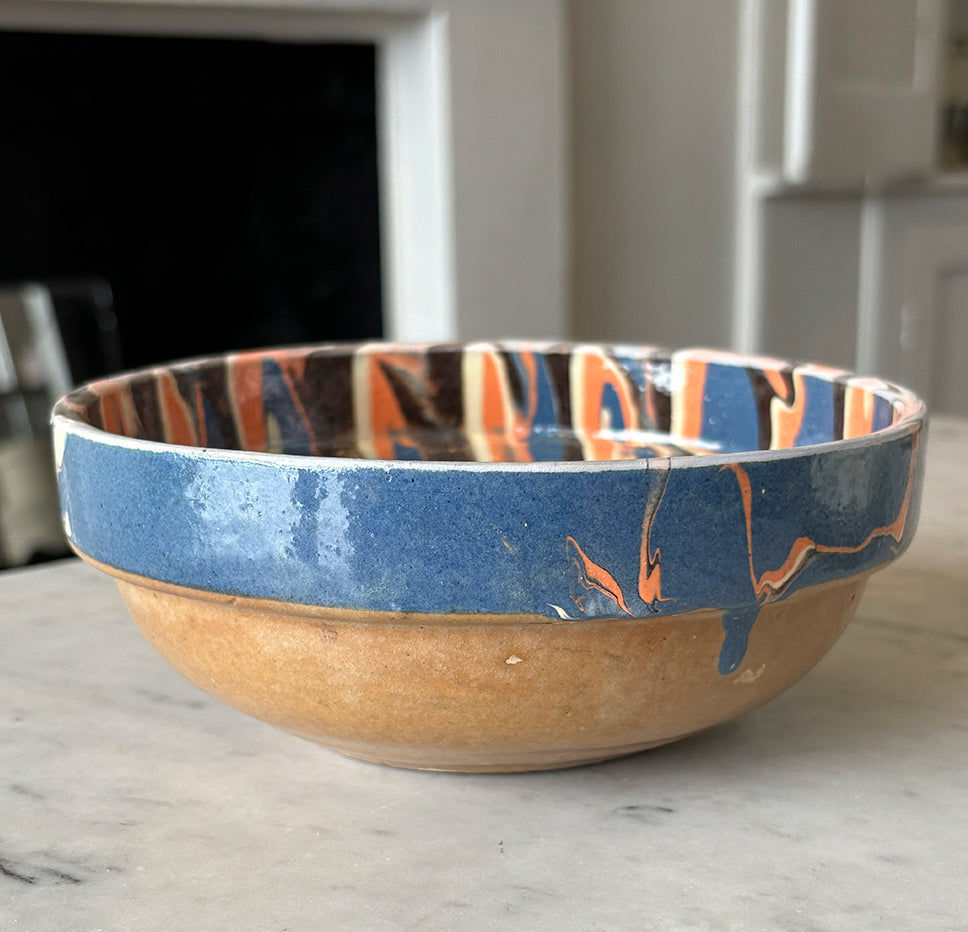 Romanian Ceramic Bowl - Blue