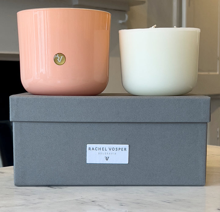 Glass Vessel (3 Wick) with a refill