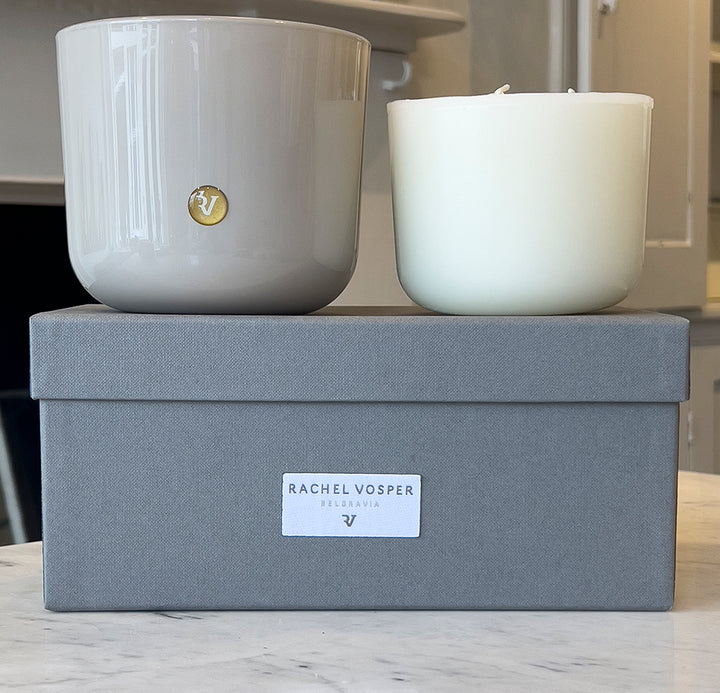 Glass Vessel (3 Wick) with a refill