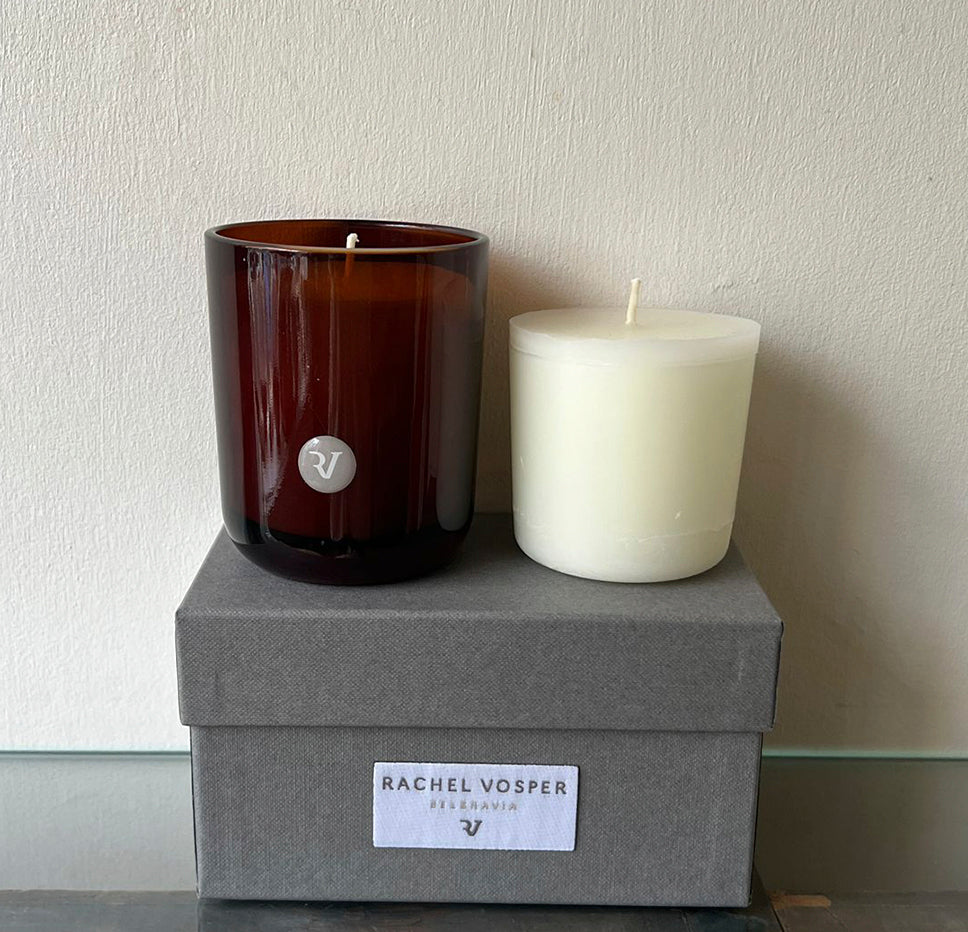 Glass Vessel (1 Wick) With A Refill