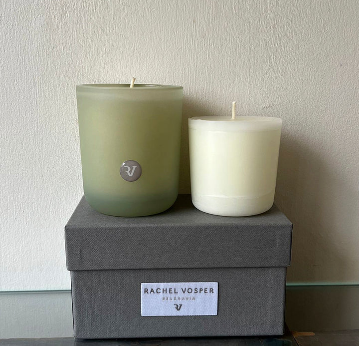 Glass Vessel (1 Wick) With A Refill