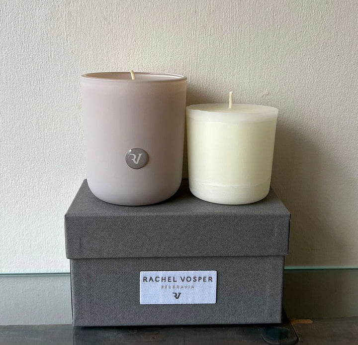 Glass Vessel (1 Wick) With A Refill