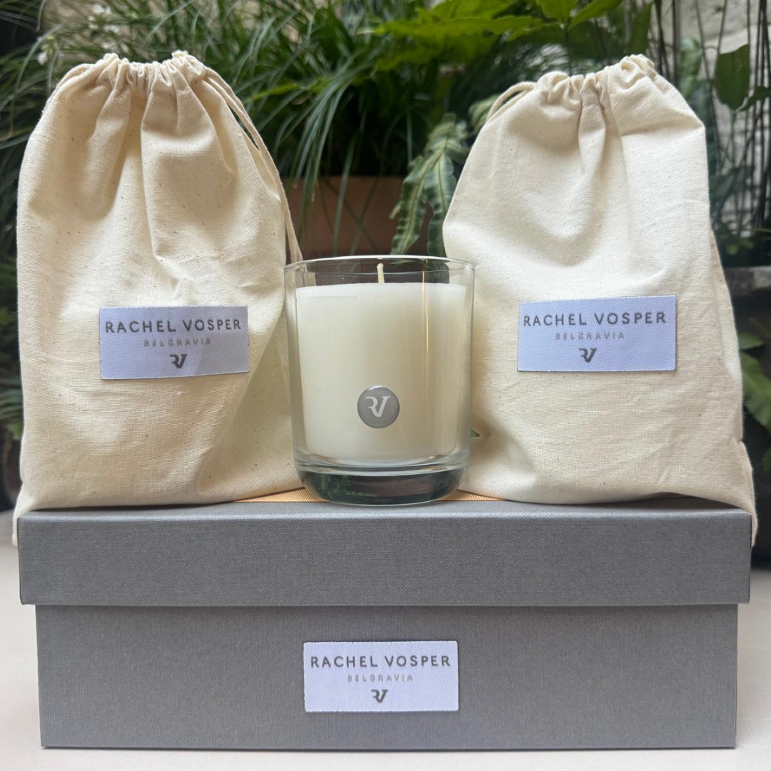 1 Wick Candle in Clear Glass with 2 Candle Refills