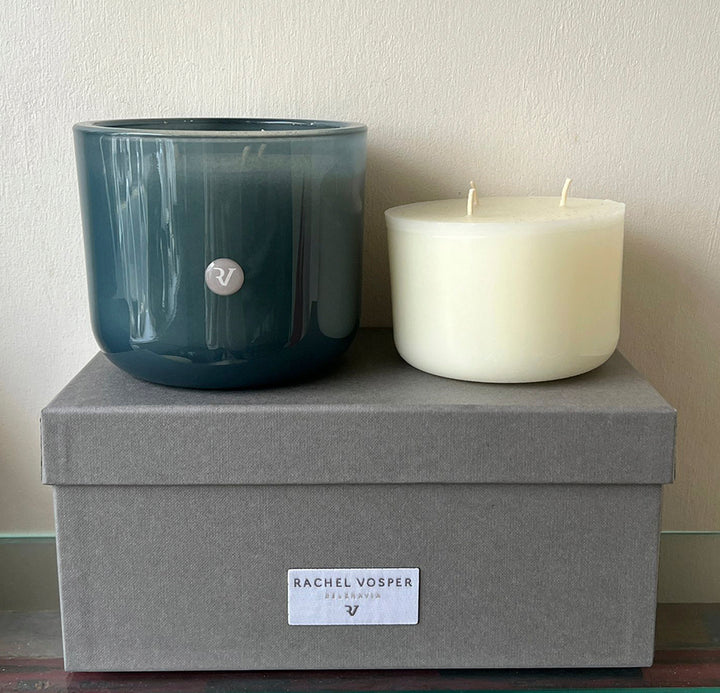 Glass Vessel (3 Wick) with a refill