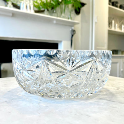 Vintage Cut Crystal Bowl