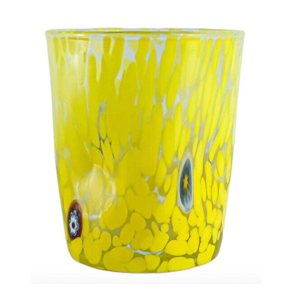 Yellow Murano Glass Tumbler